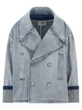 MM6 Maison Margiela Blue Cotton Denim Jacket