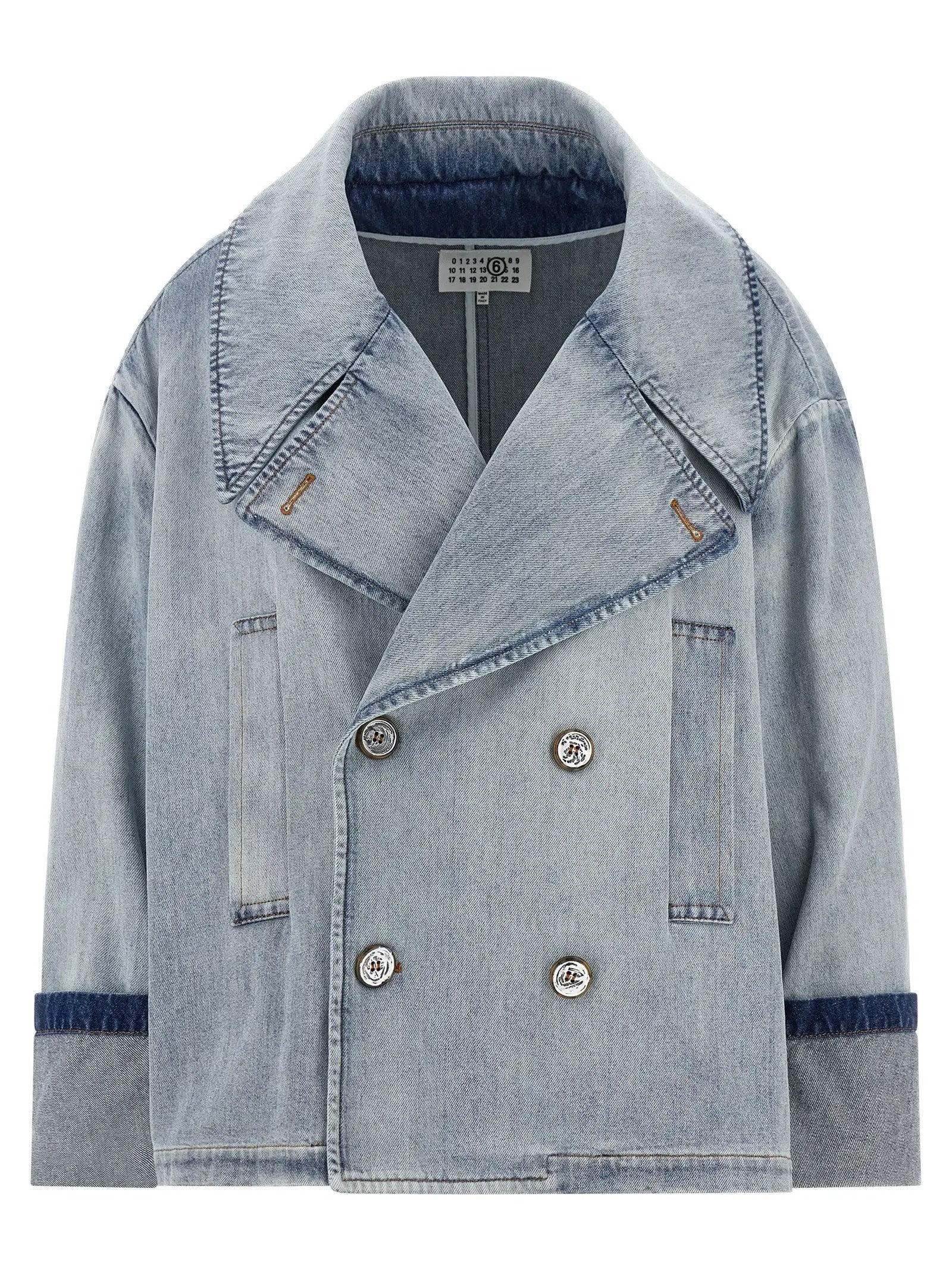 MM6 Maison Margiela Blue Cotton Denim Jacket
