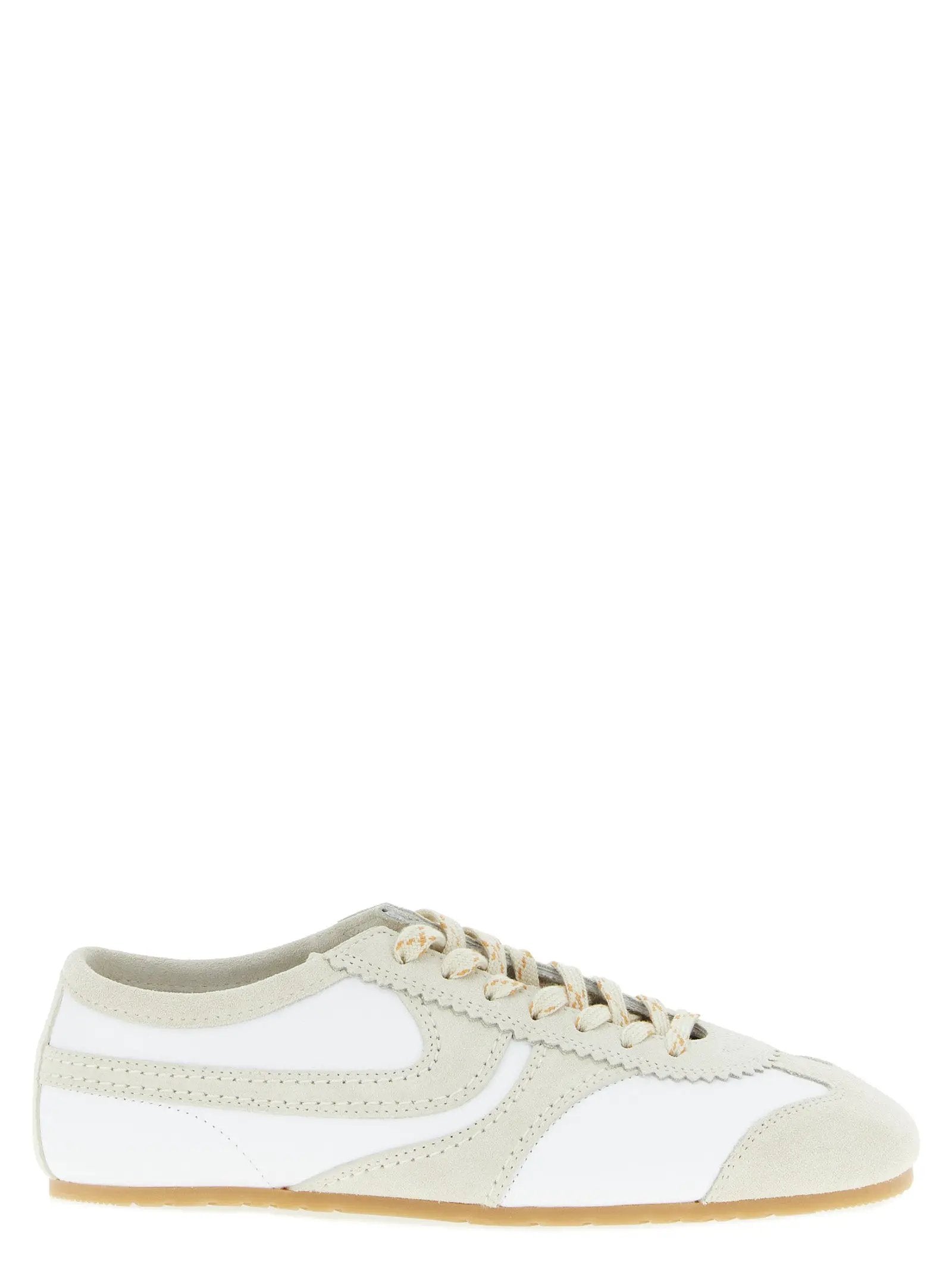 Dries Van Noten Beige Cowhide Low Top Sneakers