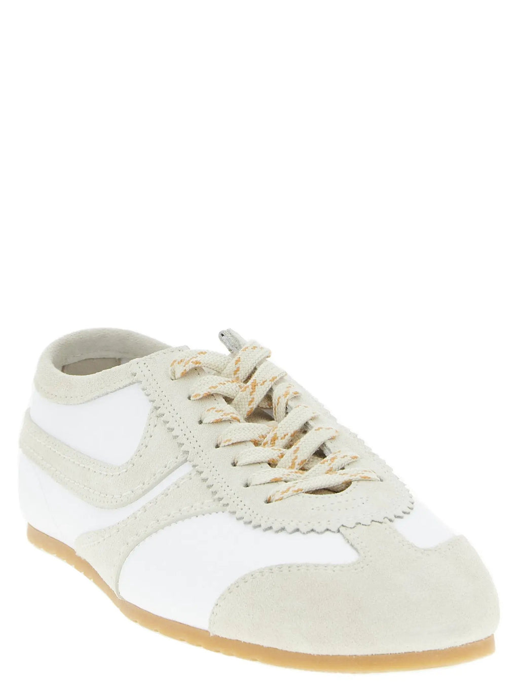 Dries Van Noten Beige Cowhide Low Top Sneakers