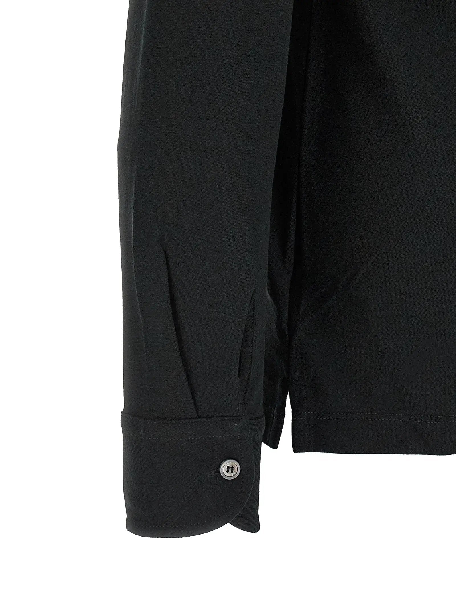 ZANONE Black Cotton Polo Shirt