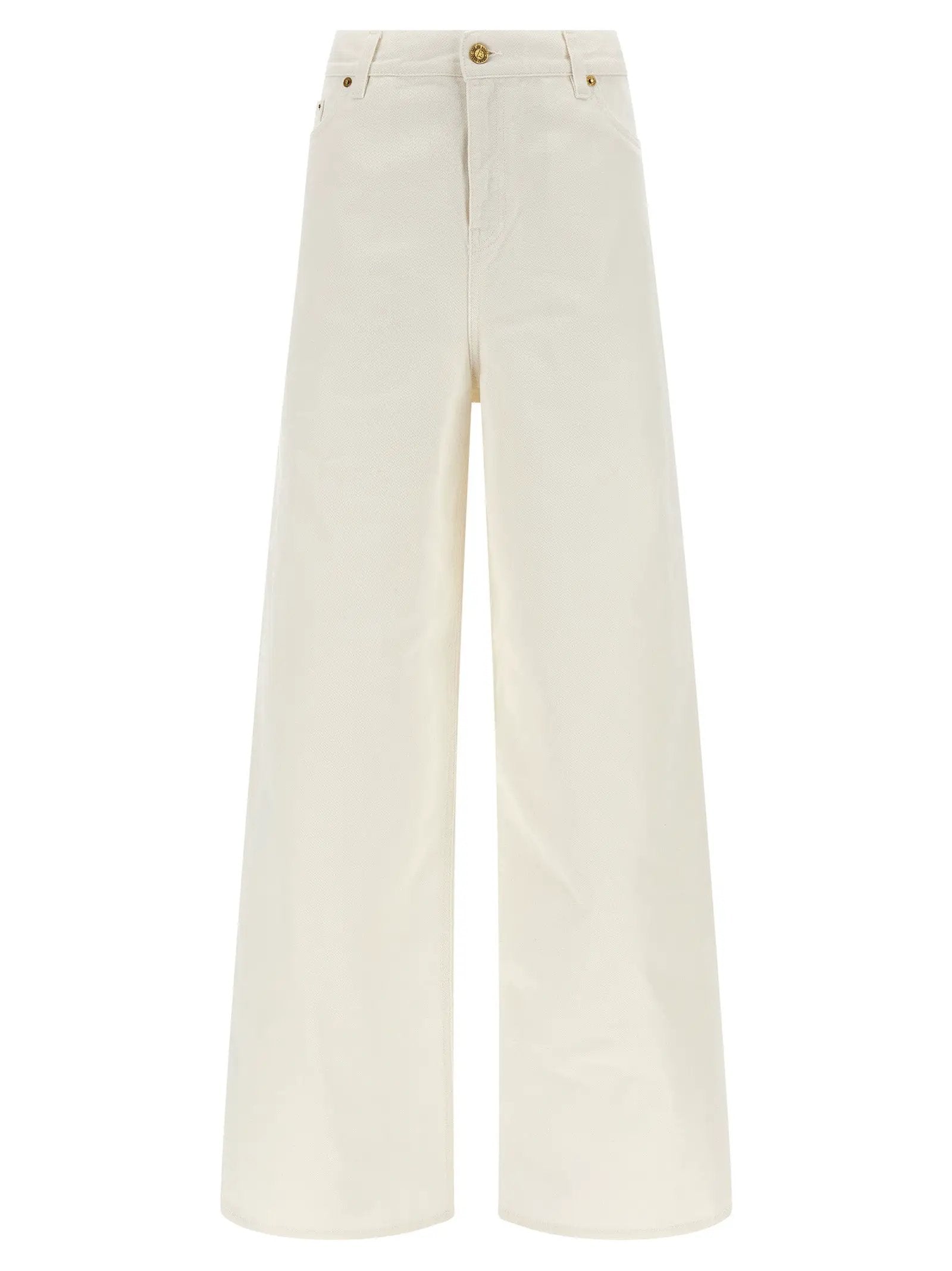 Golden Goose White Cotton Boyfriend Jeans