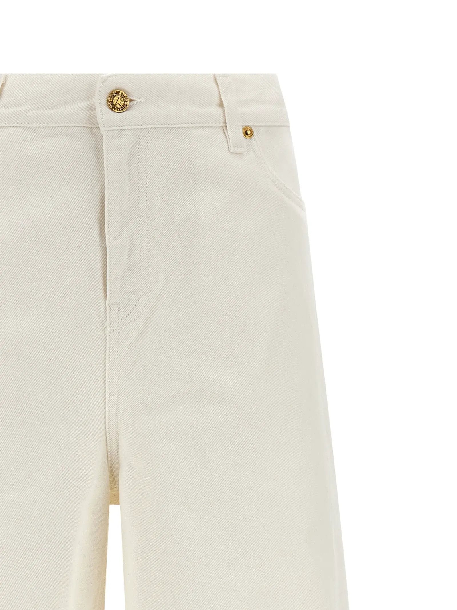 Golden Goose White Cotton Boyfriend Jeans