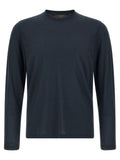 ZANONE Blue Cotton T-Shirt
