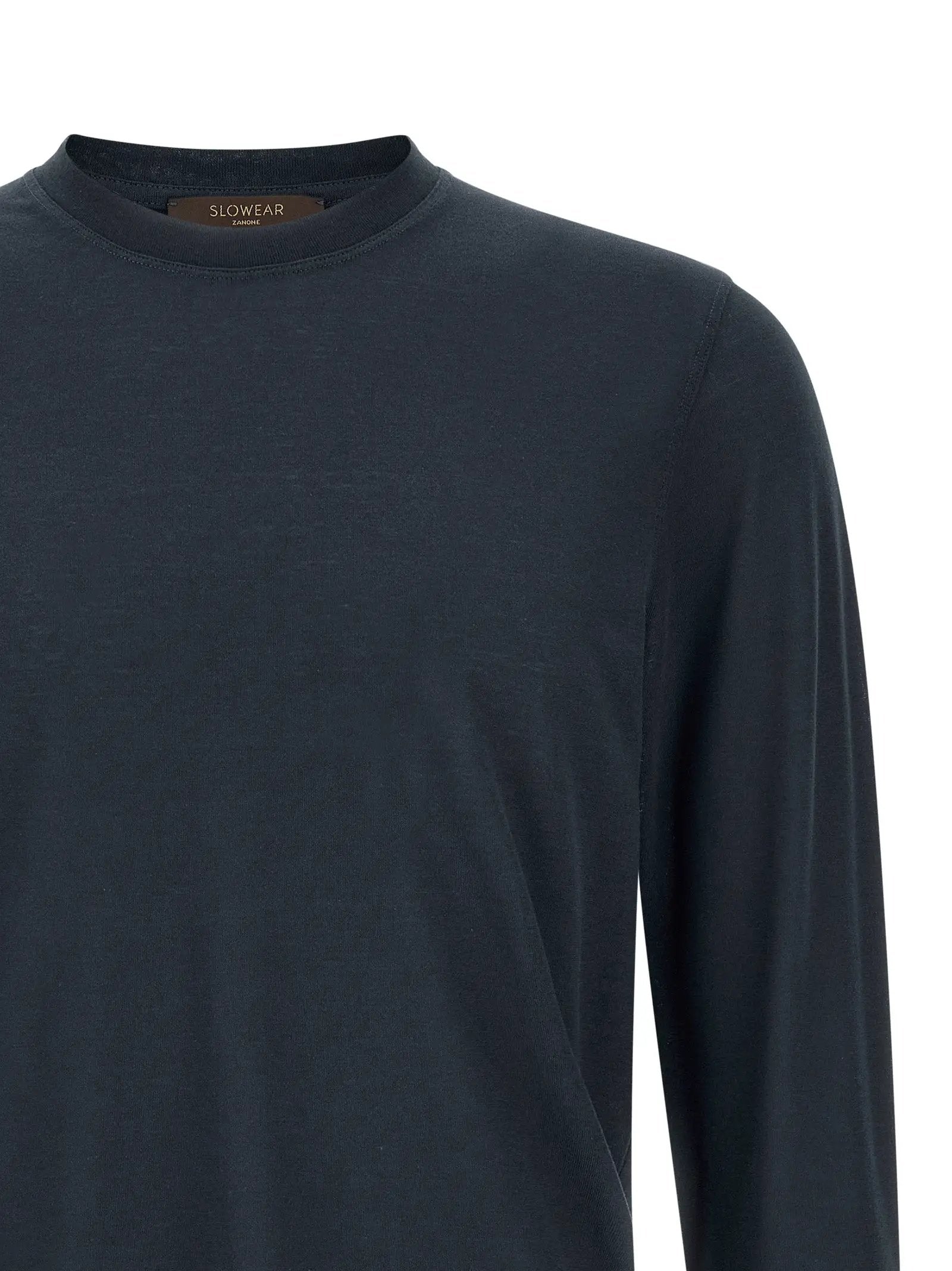 ZANONE Blue Cotton T-Shirt