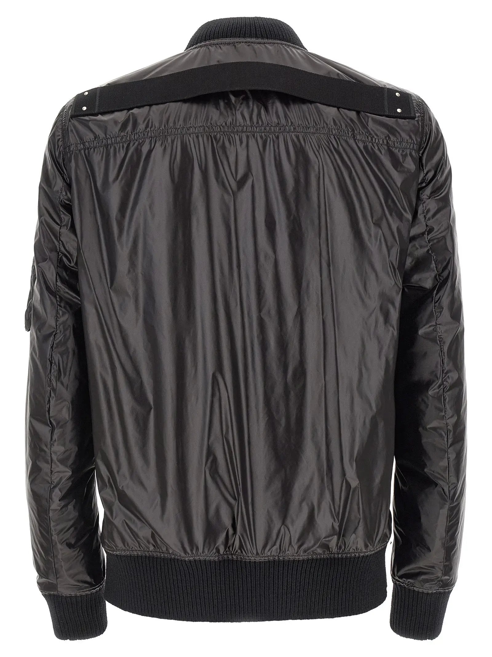 Rick Owens Black Nylon Bomber