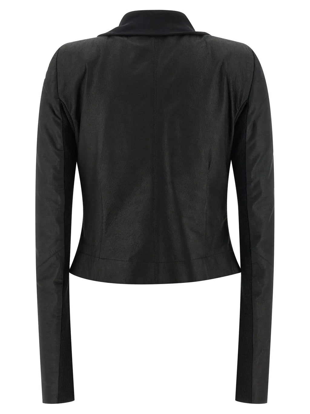 Rick Owens Black Lamb Leather Leather Jacket