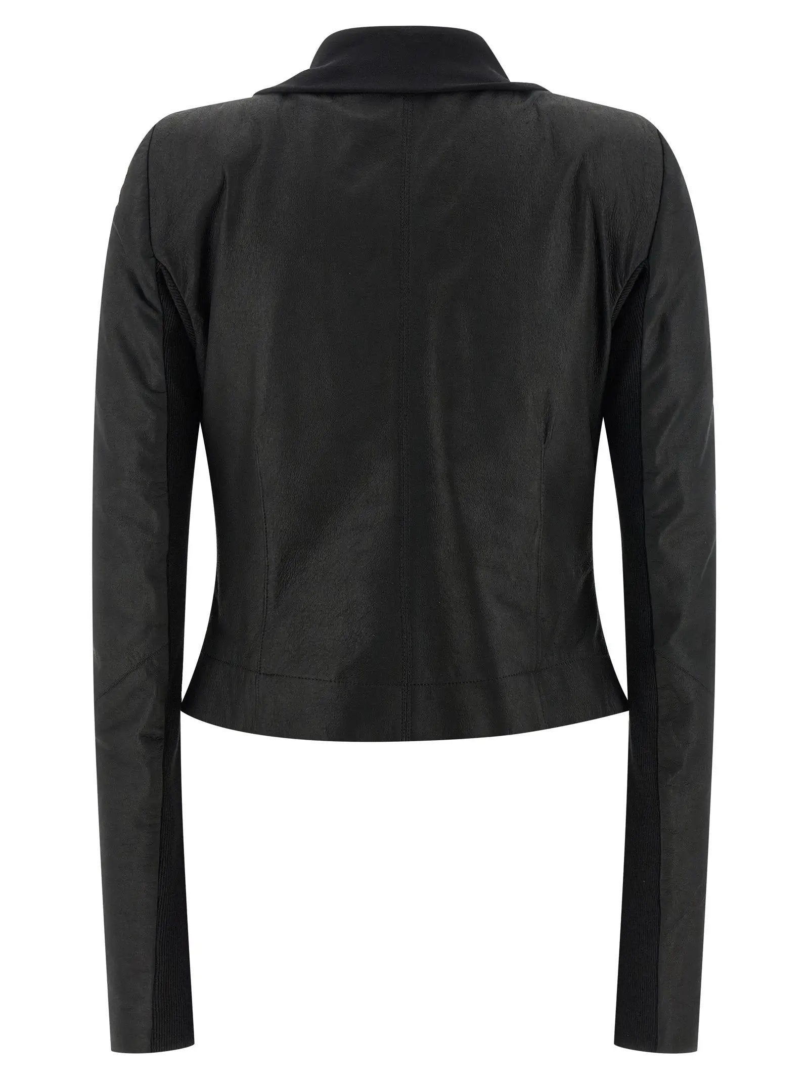 Rick Owens Black Lamb Leather Leather Jacket