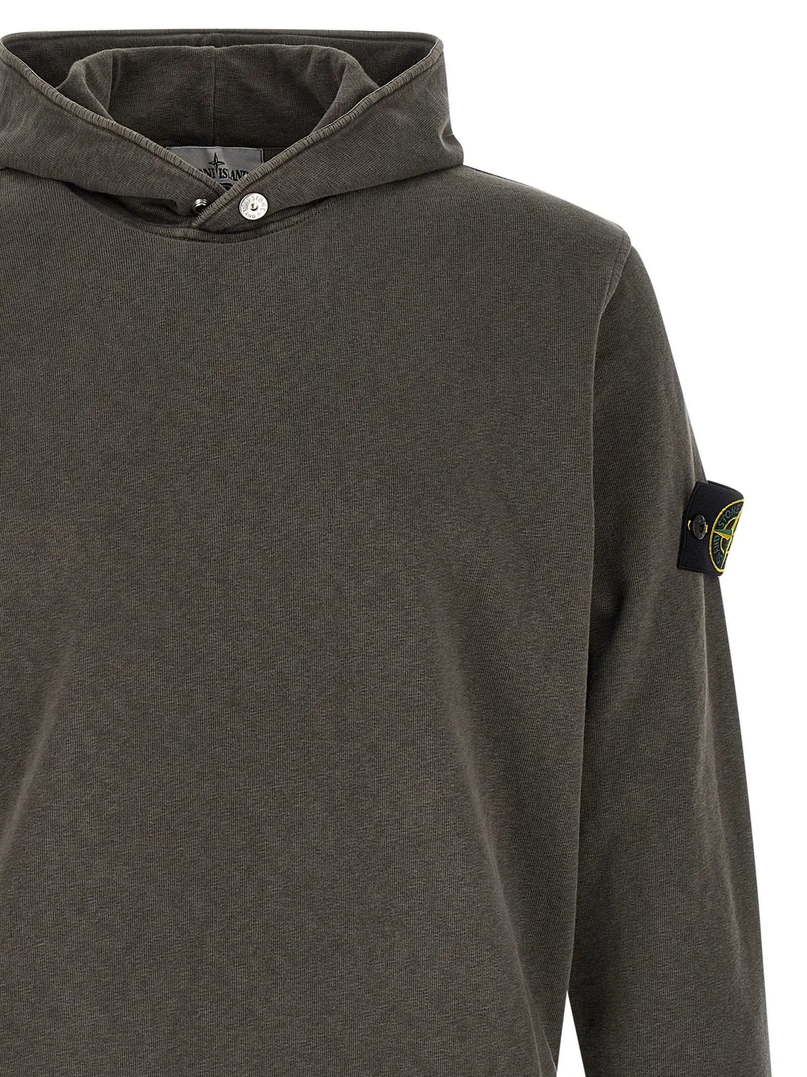 Stone Island Brown Cotton Sweatshirt