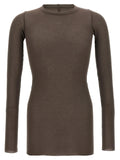 Rick Owens Gray Viscose T-Shirt