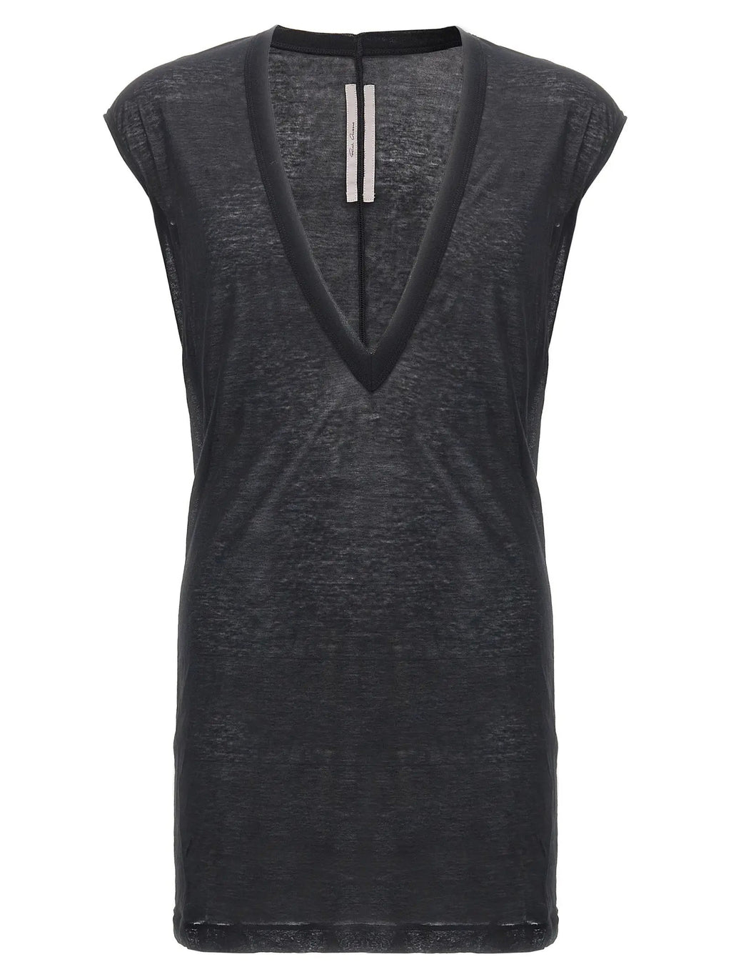 Rick Owens Black Cotton T-Shirt