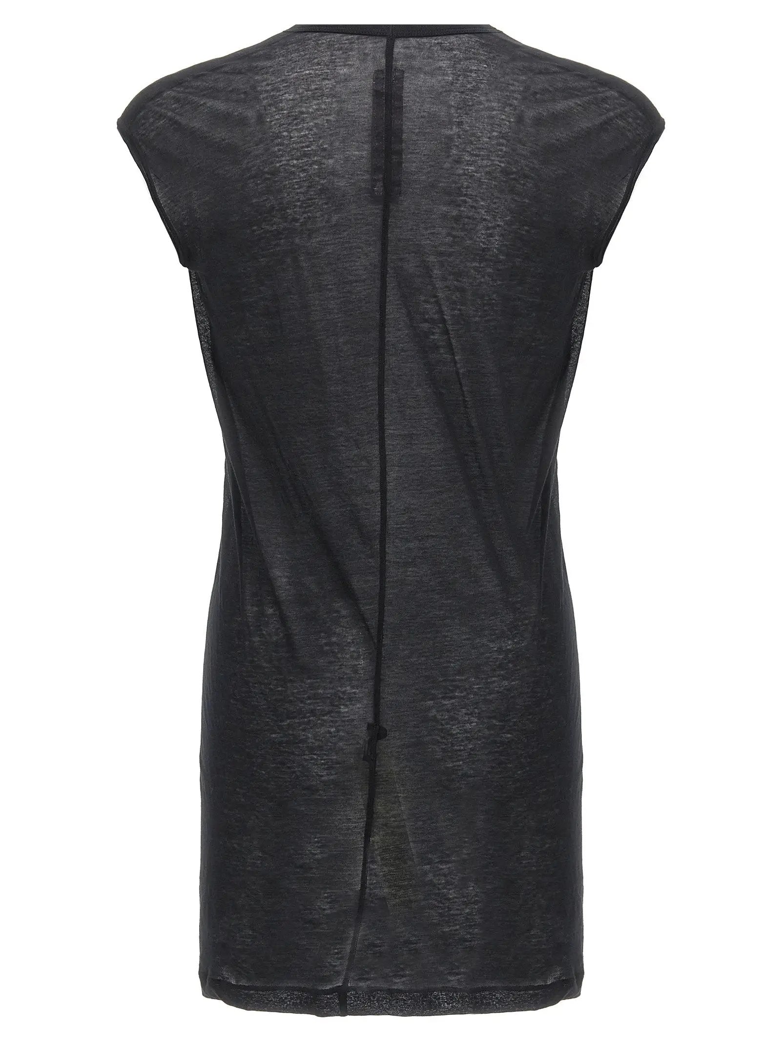 Rick Owens Black Cotton T-Shirt