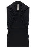 Rick Owens Black Cotton Tank Tops