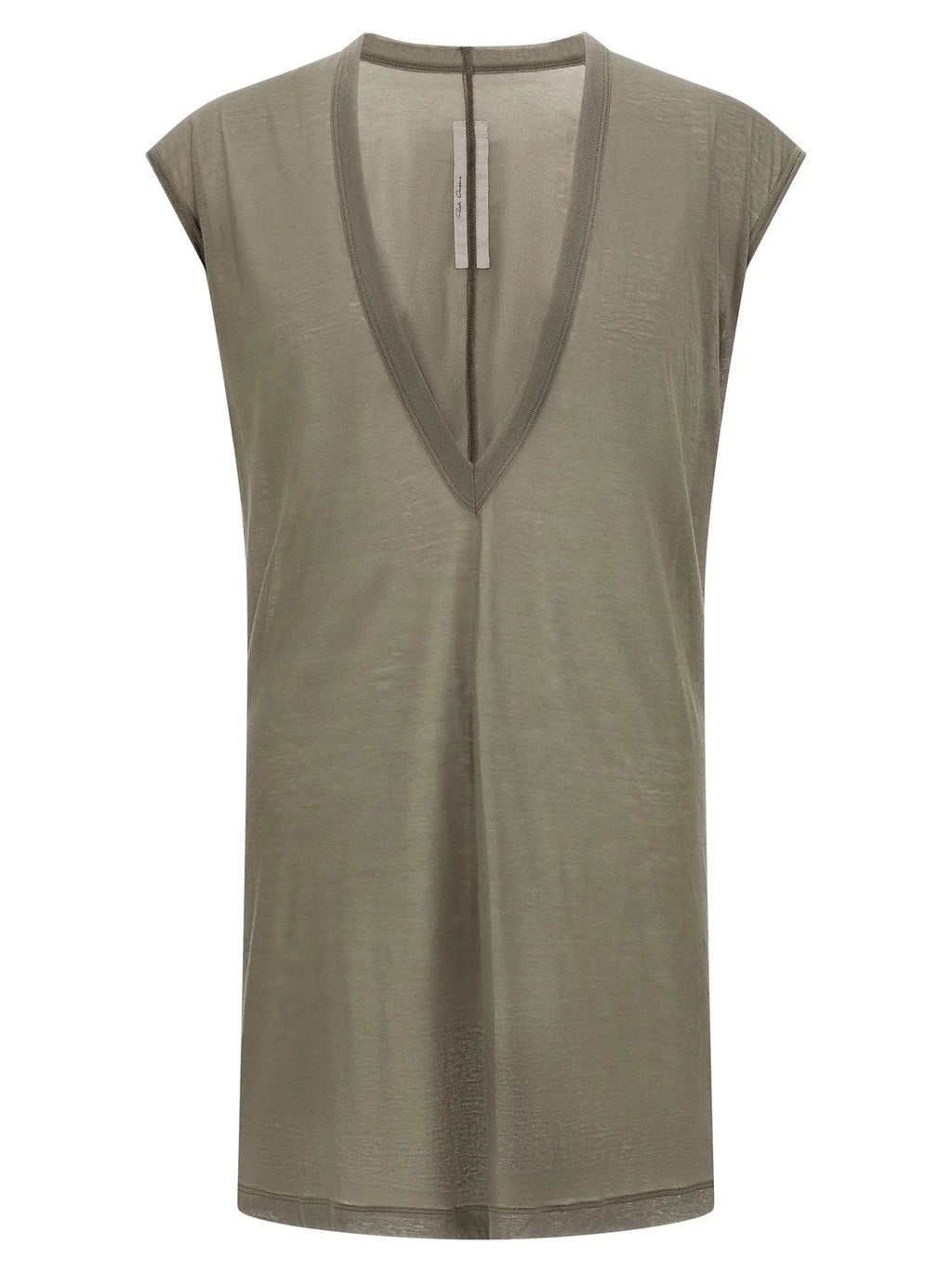 Rick Owens Gray Cotton T-Shirt