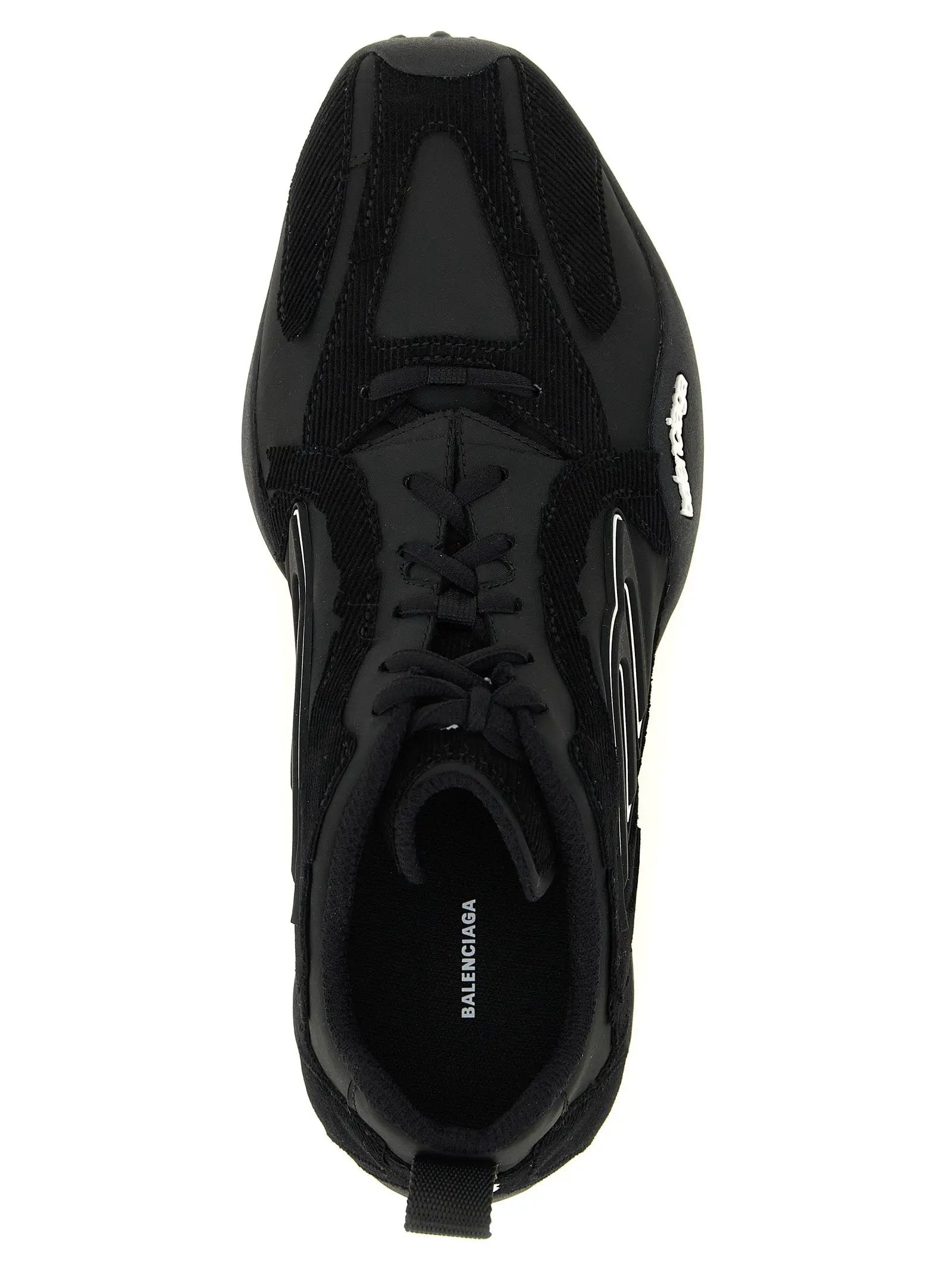 Balenciaga Black Polyester Athletic Sneakers