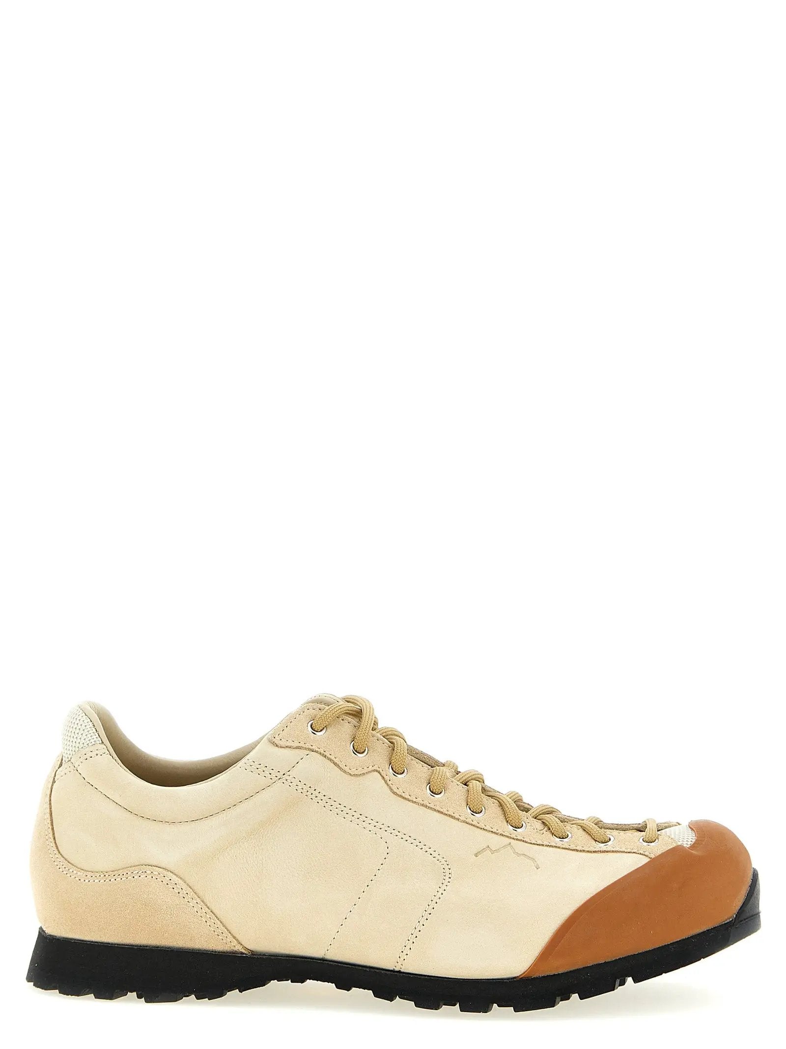 Diemme Beige Leather Athletic Sneakers