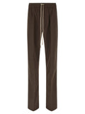 Rick Owens Brown Cotton Casual Pants
