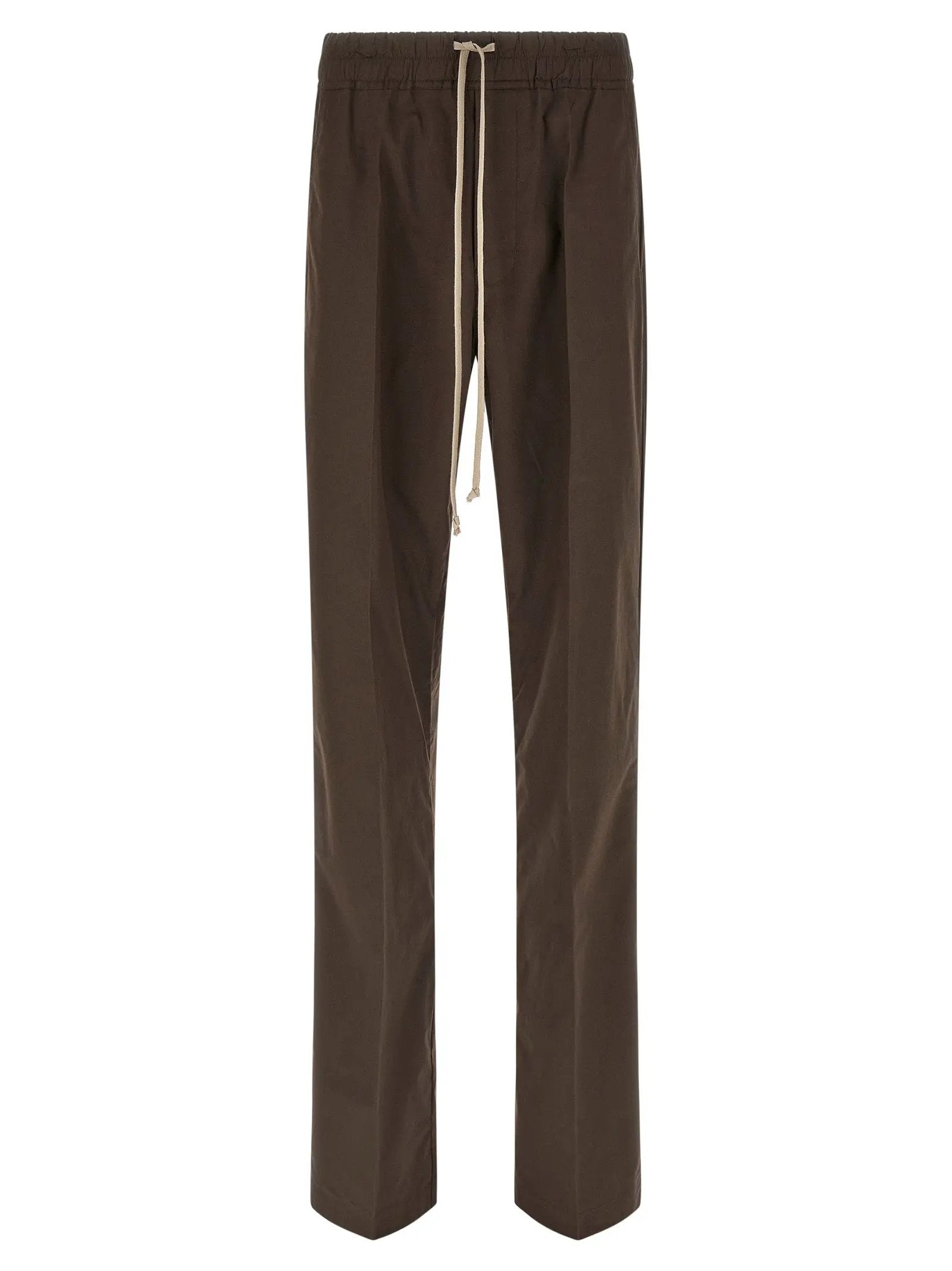Rick Owens Brown Cotton Casual Pants