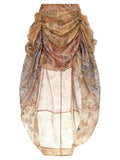 Zimmermann Multicolor Linen Midi Skirt