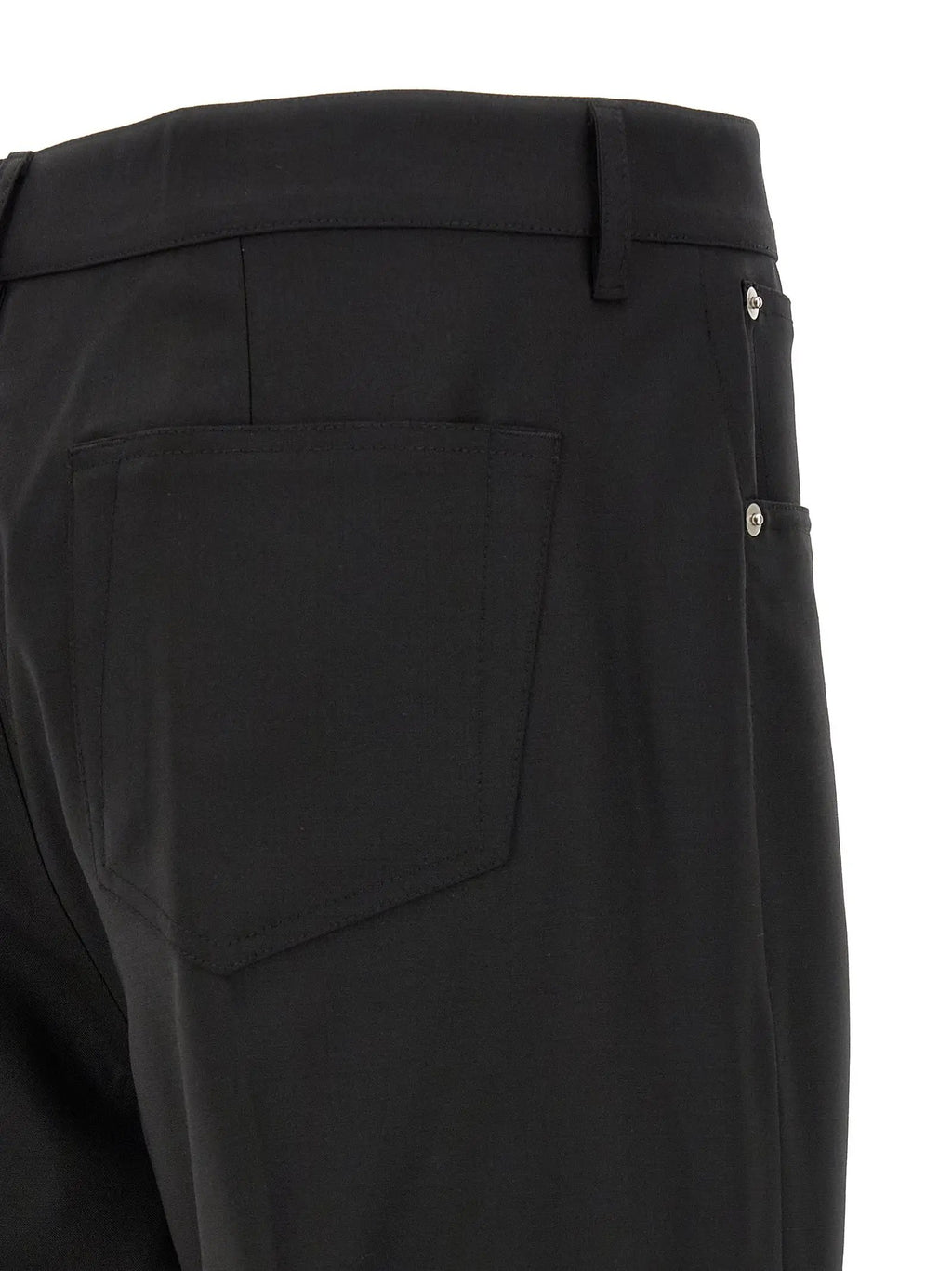 Rick Owens Black Wool Jeans Denim
