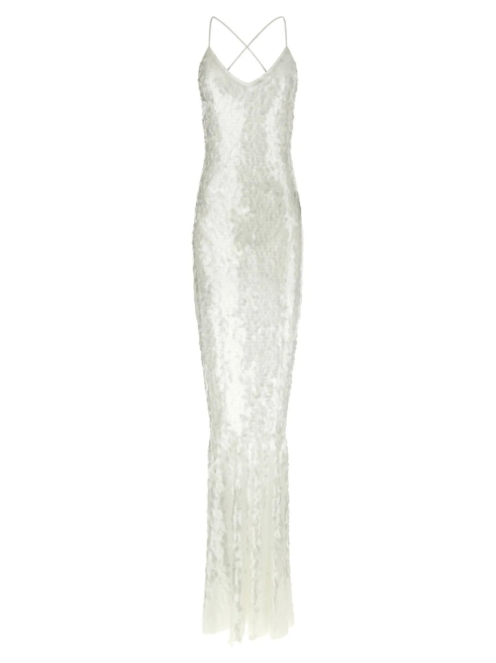 Norma Kamali White Polyamide Long Dress