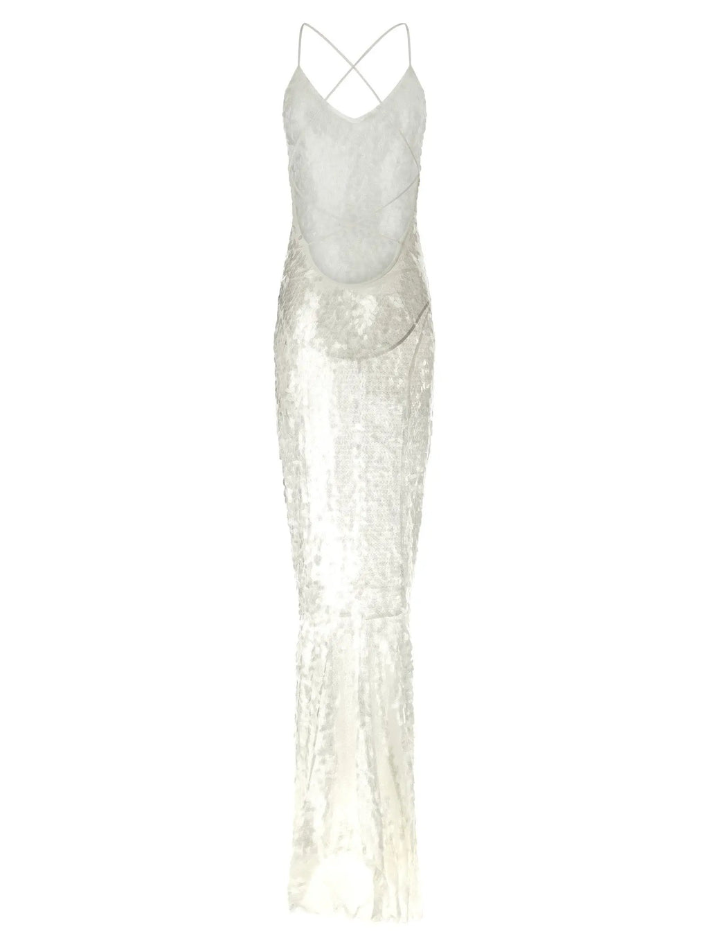 Norma Kamali White Polyamide Long Dress