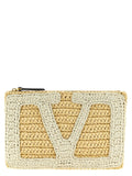 Valentino Garavani White Viscose Clutch Bag