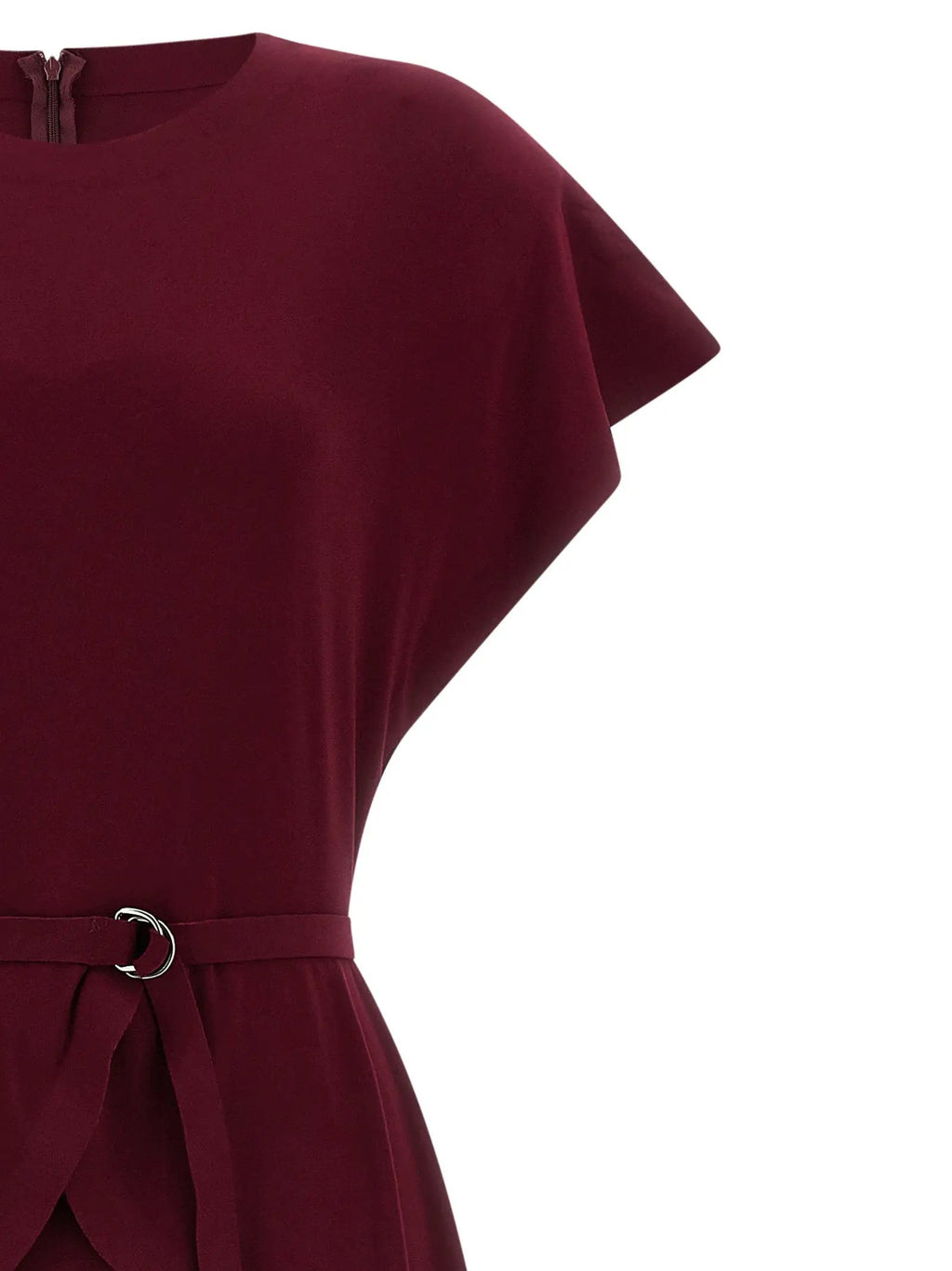 Norma Kamali Bordeaux Polyester Midi Dress