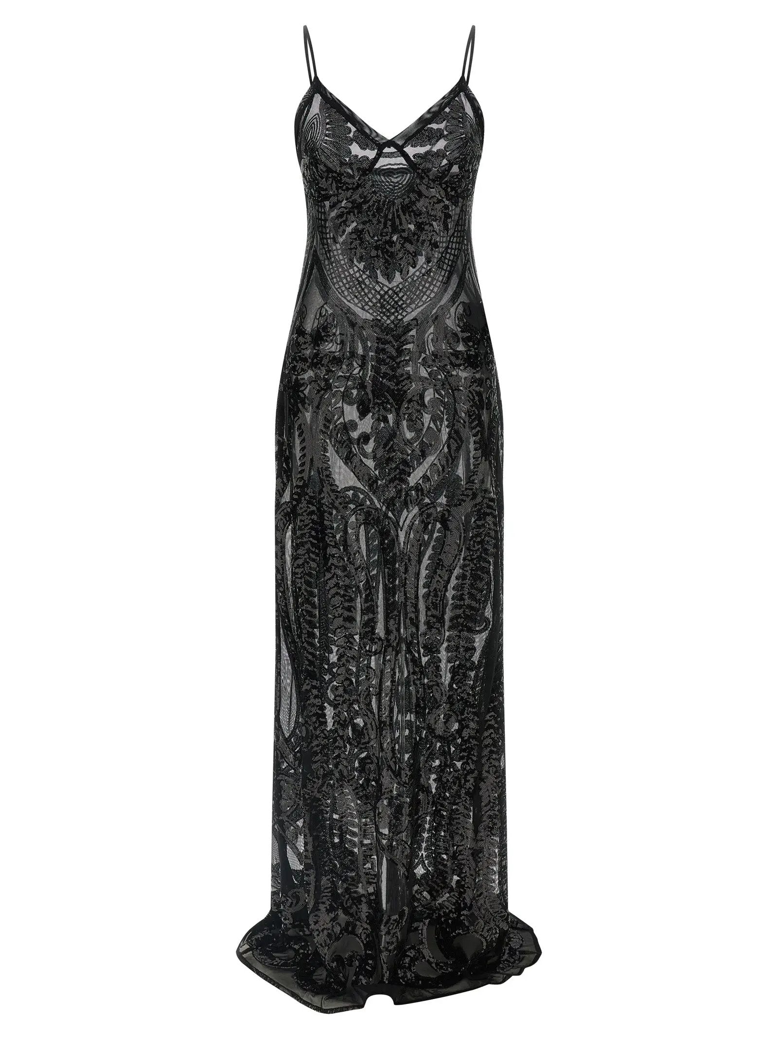 Norma Kamali Black Polyester Long Dress