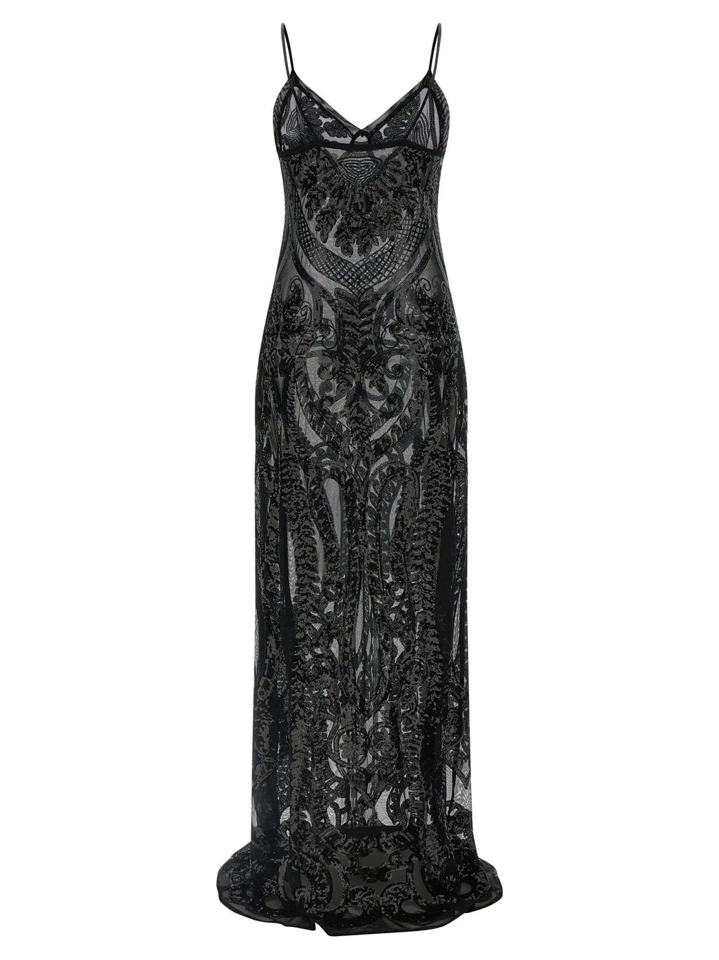 Norma Kamali Black Polyester Long Dress
