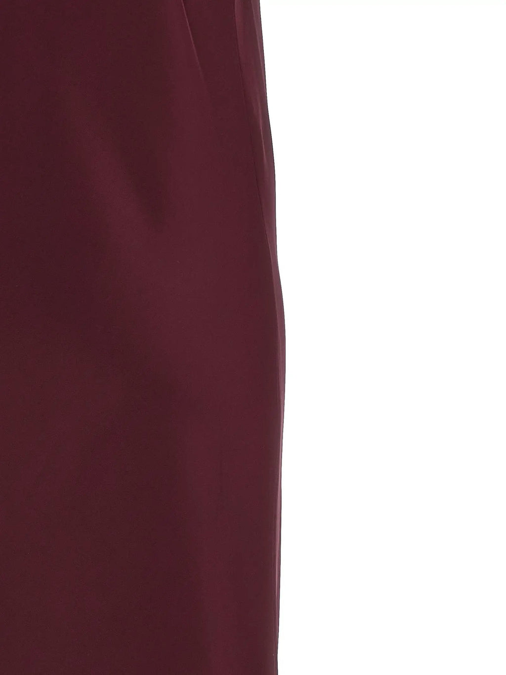Norma Kamali Bordeaux Polyester Midi Dress