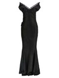 Norma Kamali Black Polyester Long Dress