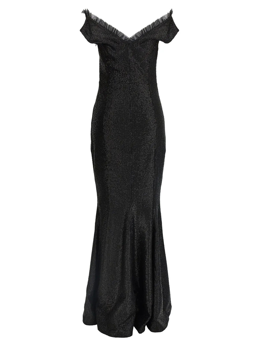 Norma Kamali Black Polyester Long Dress