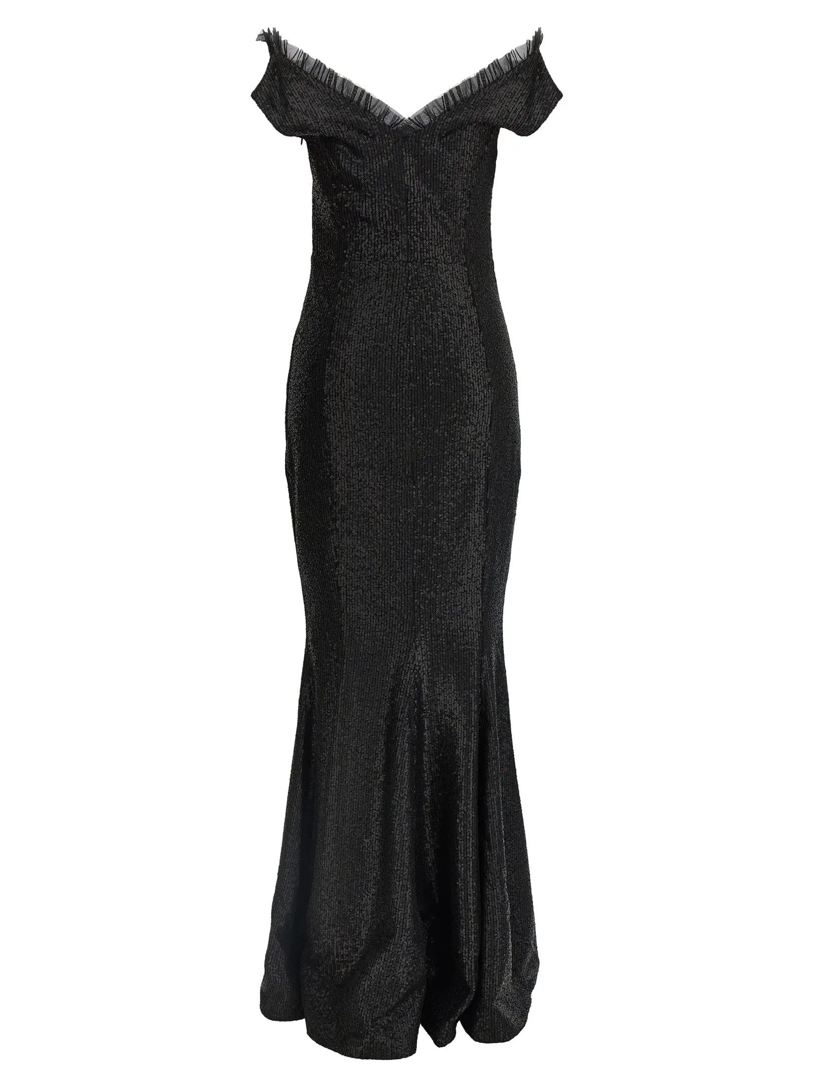Norma Kamali Black Polyester Long Dress