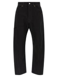 Lemaire Black Cotton Relaxed Fit Jeans