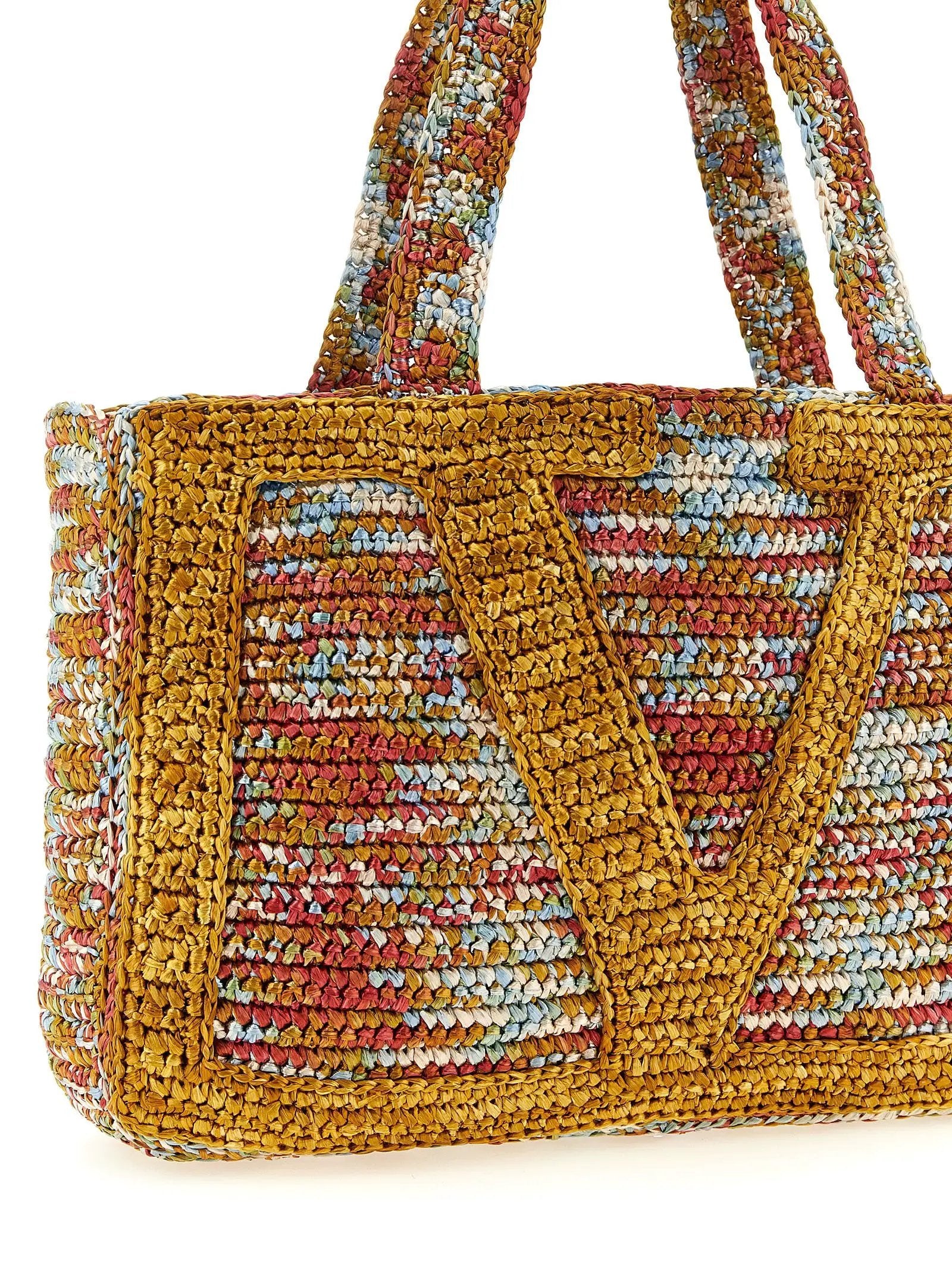 Valentino Garavani Multicolor Viscose Tote Bag