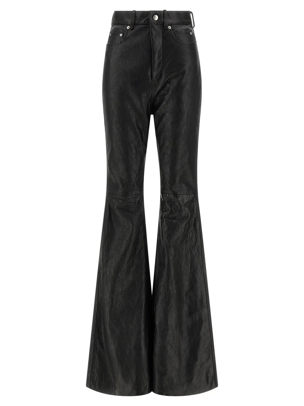 Rick Owens Black Lamb Leather Pants