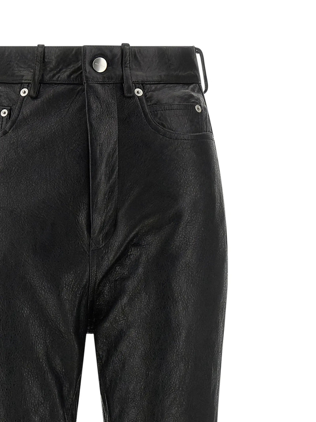 Rick Owens Black Lamb Leather Pants