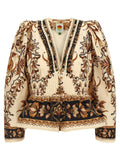 FARM RIO Beige Cotton Blouse