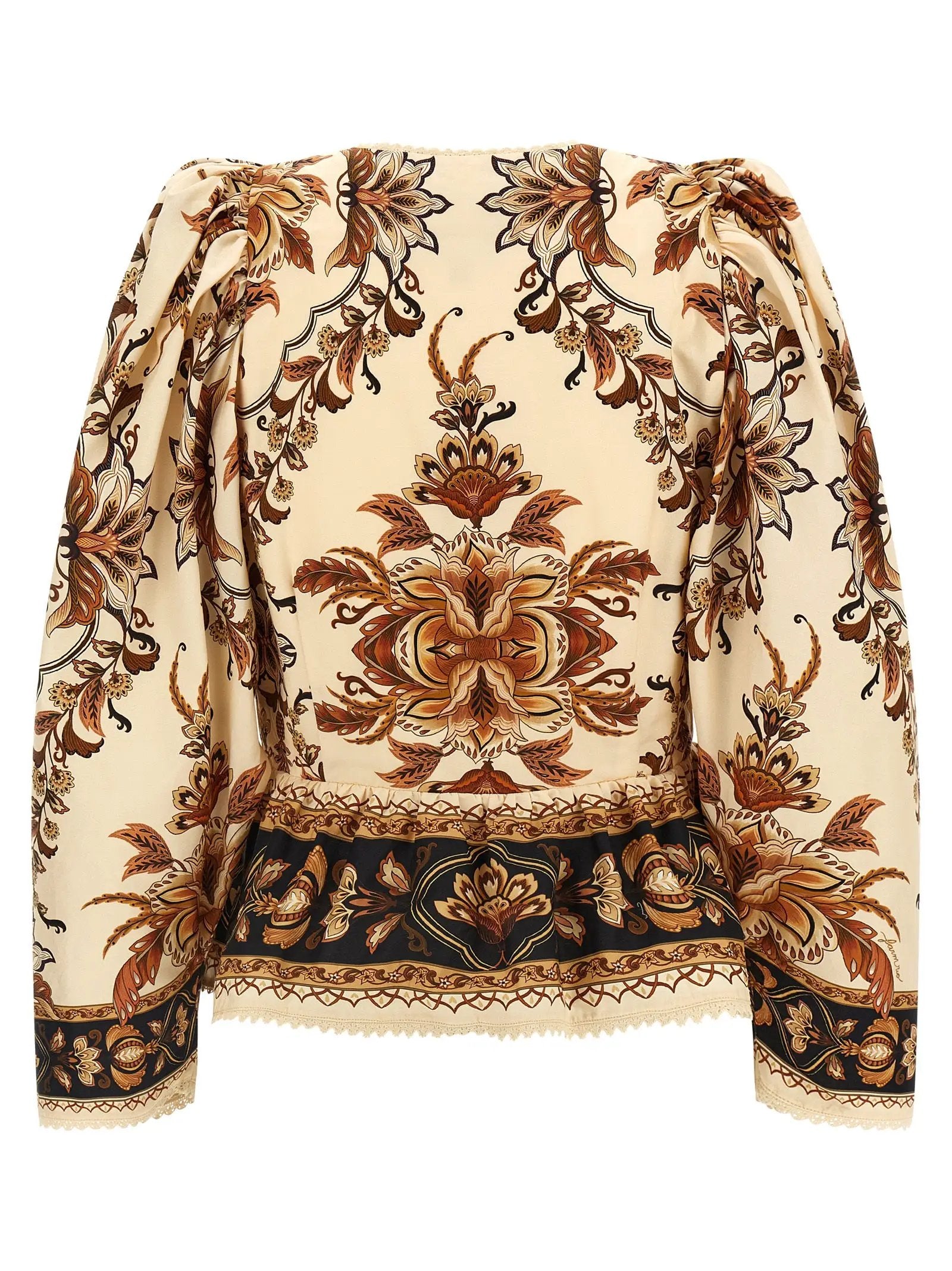 FARM RIO Beige Cotton Blouse