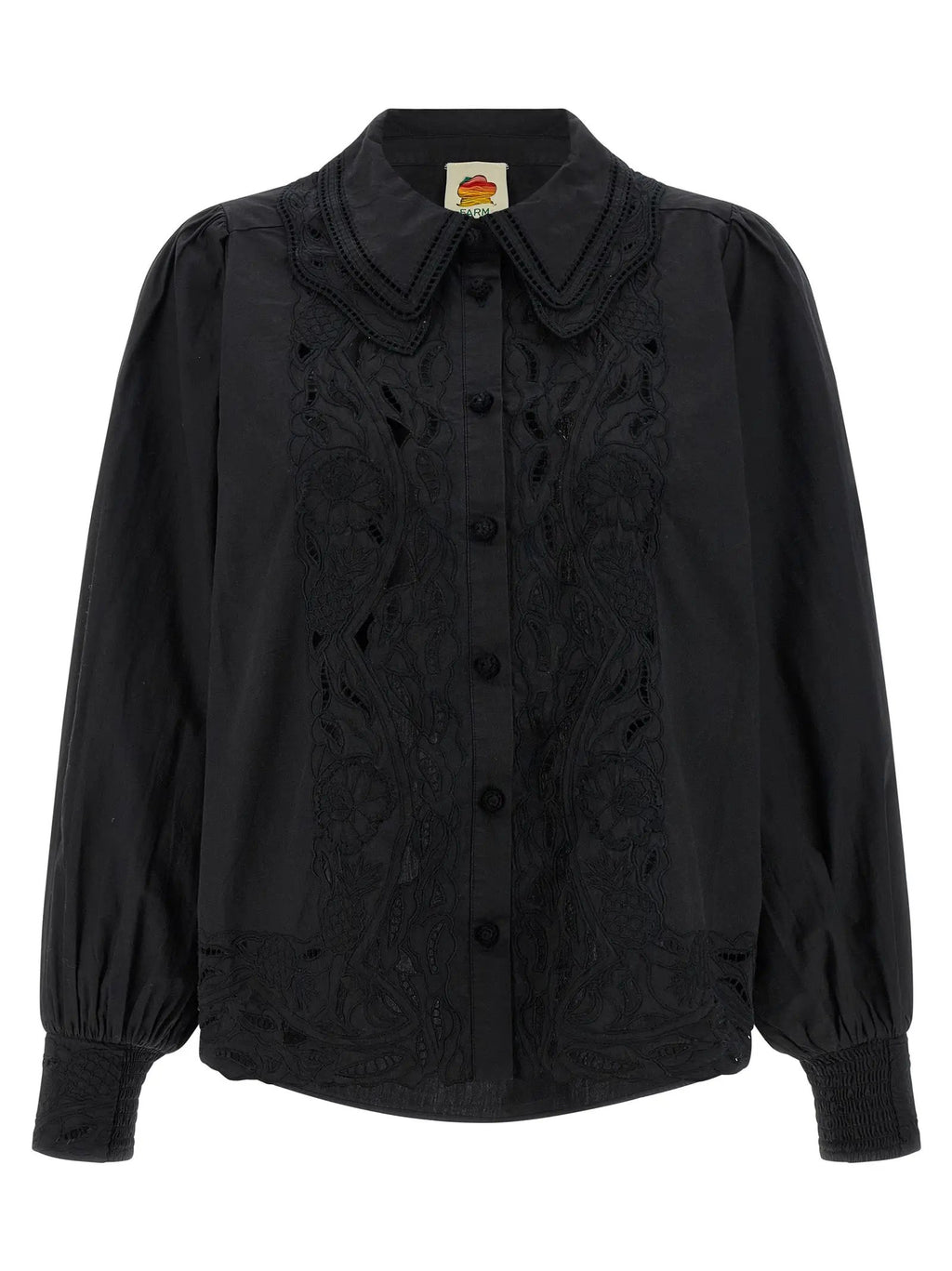FARM RIO Black Cotton Blouse
