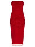 Carolina Herrera Multicolor Silk Midi Dress
