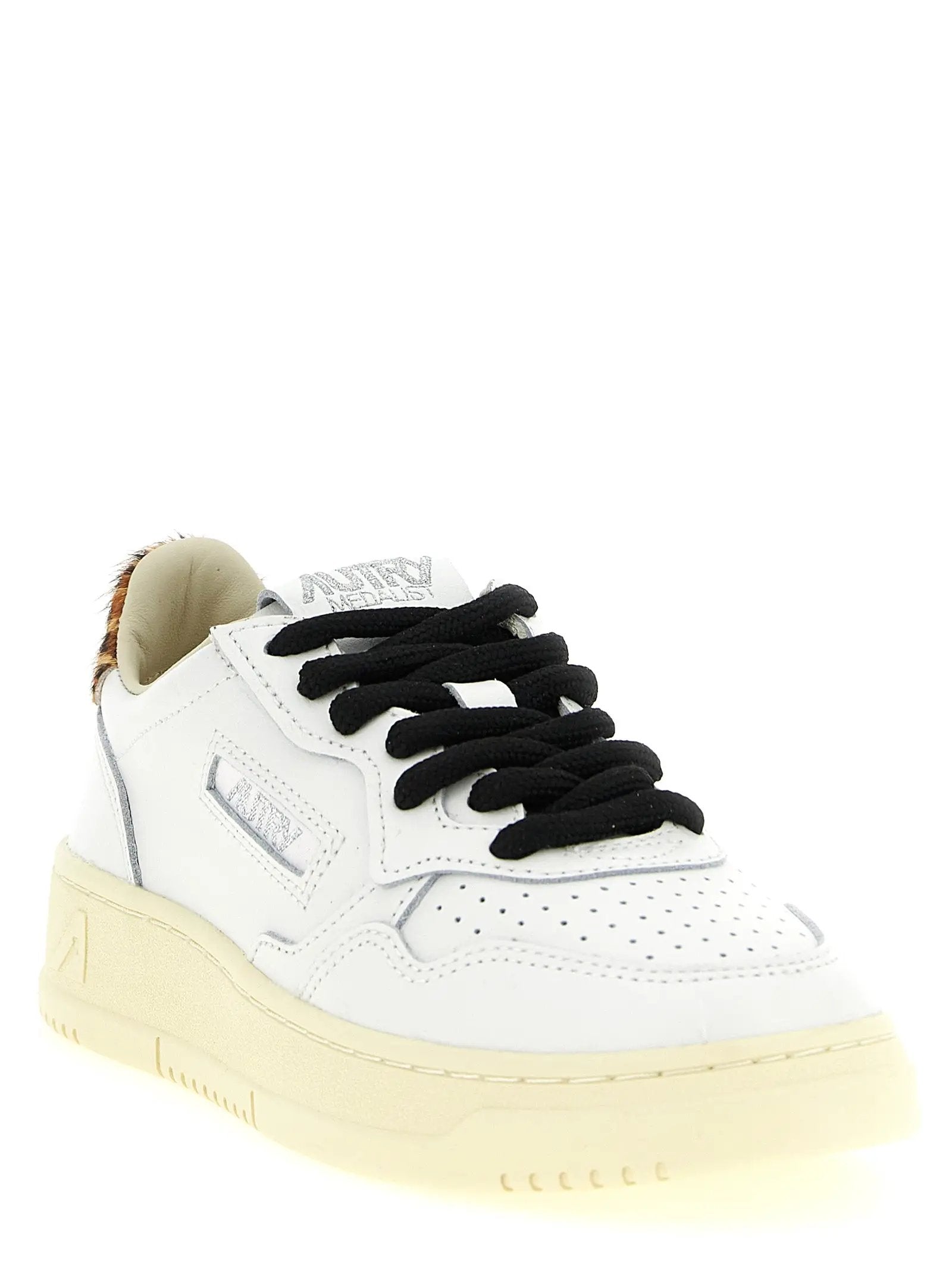 Autry Brown Cowhide Low Top Sneakers