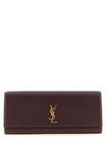 Saint Laurent Bordeaux Calfskin Clutch Bag