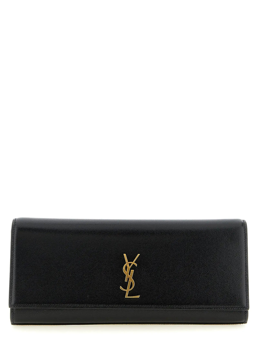 Saint Laurent Black Calfskin Clutch Bag