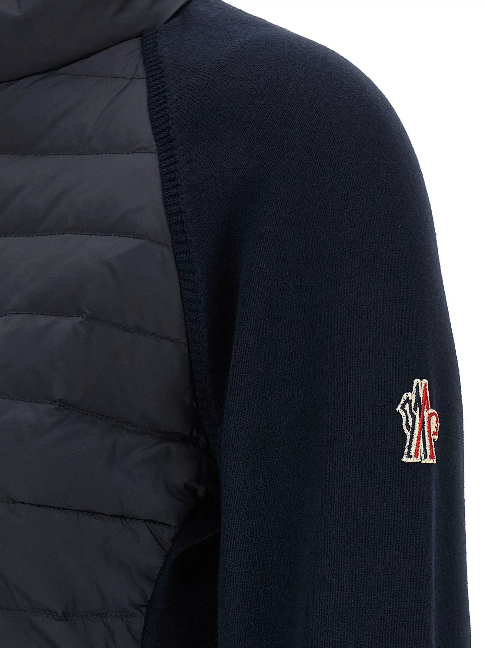 Moncler Grenoble Blue Polyamide Cardigan