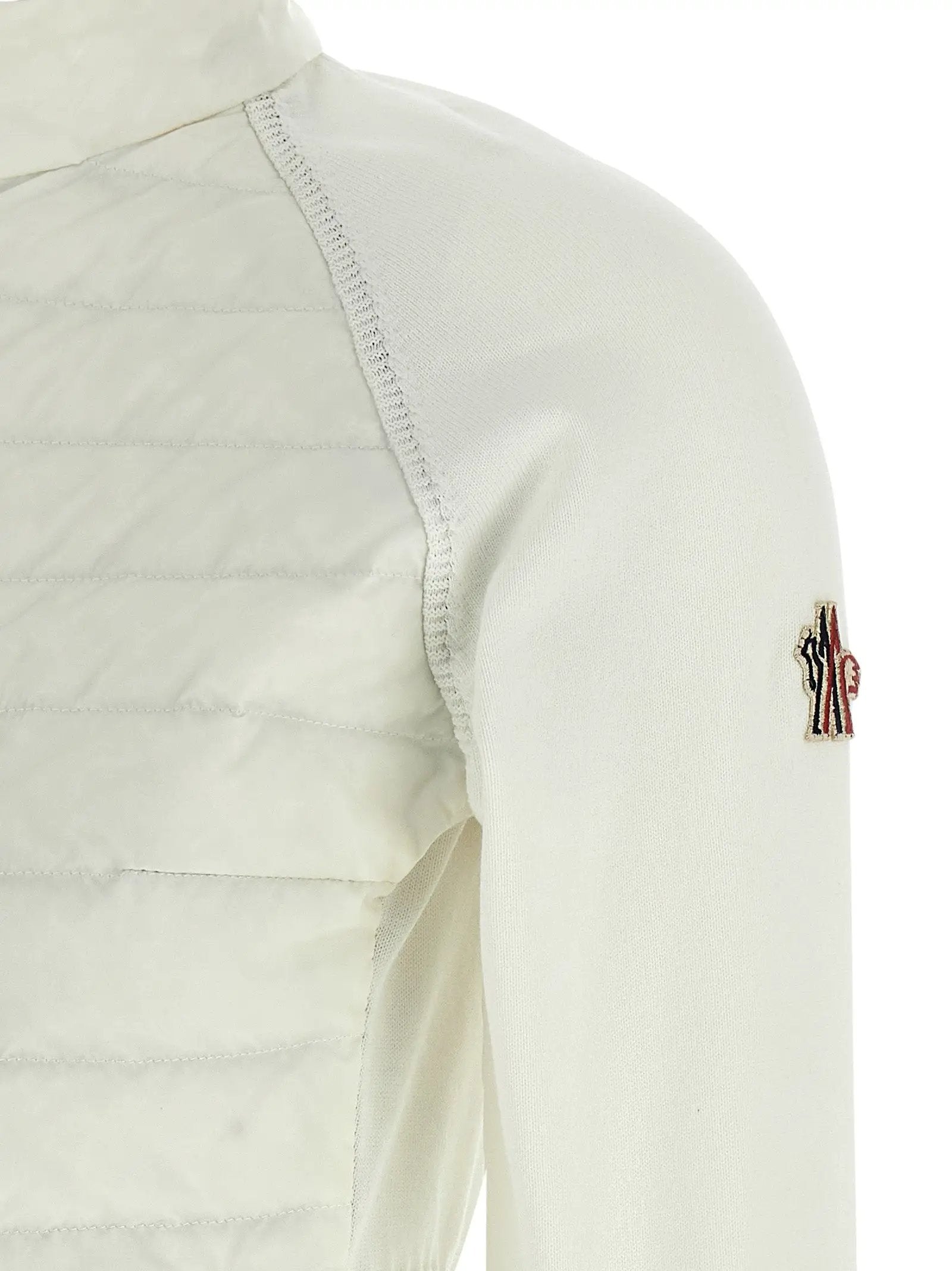 Moncler Grenoble White Polyamide Cardigan