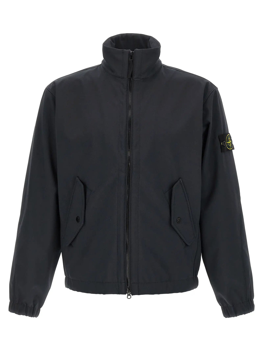 Stone Island Blue Polyester Shell Jacket
