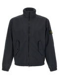 Stone Island Blue Polyester Shell Jacket