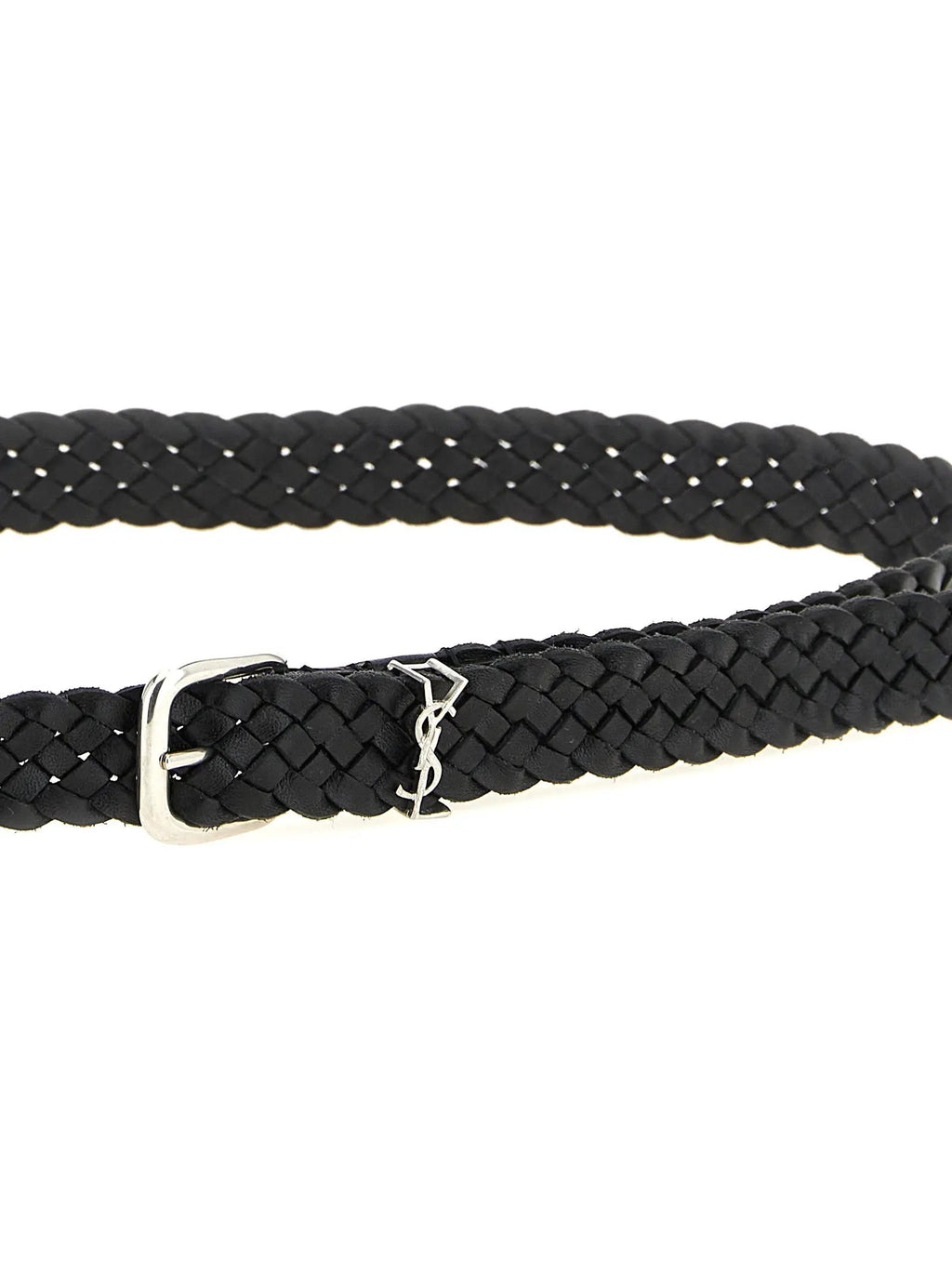 Saint Laurent Black Calfskin Regular Belt